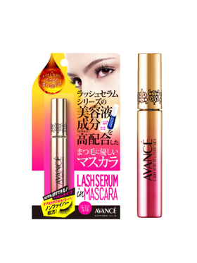 LASH SERUM IN MASCARA GLOSSY BLACK