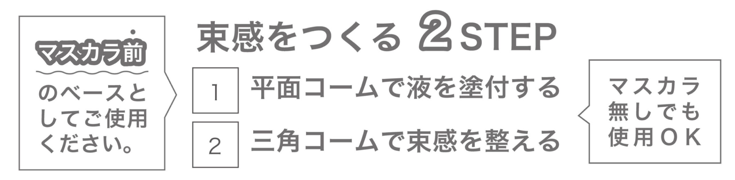 マスカラベースご使用方法